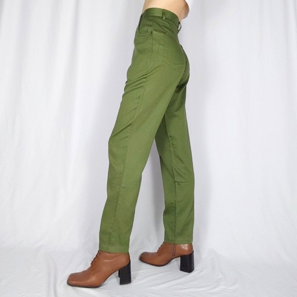 SOLD 90’s high rise green pants - Picture 2 of 4